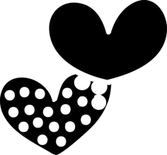 Heart Shaped Chocolates Laser Cut Svg File, Free Vectors File